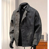 FOESCE Pink Leather Jackets for Men Solid Hip Hop Punk High Street Faux Leather Coat Male Clothing Fashion