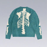 FOESCE 2025 Winter Sports Sweater Top y2k Retro Skull Plush Sweater Outdoor Winter Warmth Trendy Hip Hop Bone Sweater Hoodie Top