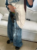 Hip Hop Baggy Jeans Men Oversize Denim Pants Blue Jeans Printed Wide Leg Trousers Male Jeans Hippie Streetwear Casual