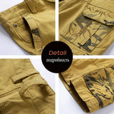FOESCE New Summer Men Cargo Camouflage Shorts Mens Cotton Beach Multi Pocket Shorts Man Spring Casual Joggers Shorts Male Dropshipping