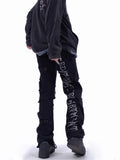 FOESCE American Style Vibe Pants High Street Fashion Brand Jiangsu Zhejiang Shanghai Wear Yabi Windbreak Hole Jeans Men's Slim Fit Slim