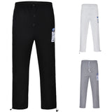 Men' S Loose Corduroy Jogger Pants Drawstring Mid Waist Trousers Korean Style Sweatpants Autumn Winter Warm Solid Streetwear
