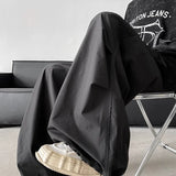 FOESCE Unisex Pants Wide Leg Athletic Lounge Pants Spring Summer Lightweight Stretch Waist Casual Sportswear Joggers Loose Thin Comfort