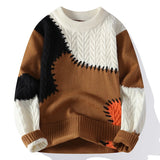 FOESCE Korean Harajuku Mens Sweaters Thick Warm Male Christmas Jumpers 2025 Fashion new fall Winter High End Luxury Wool Sweater man