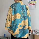 FOESCE Japanese shirt men kimono Chinese kimono geisha new arrival Japanese street clothing harajuku kimono