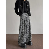 FOESCE 2025 Spring NEW men pants Pattern Baggy Casual Sweatpants Hip Hop gothic men women wide leg trousers streetwear Fashion trend