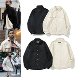 Fear God 6th Heavy Duty Single Item Workwear Chamois Leather Velvet Shirt Fog Men Women's Autumn/winter Jacket Trendy