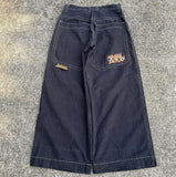 Baggy Jeans Stylish Letter Print High Waist Wide Leg Jeans Street Loose Straight Pants Y2k Men’s Jeans Harajuku Hip Hop Trousers