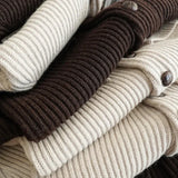 FOESCE Sauce Zhan Mens Sweater Cardigans for Man Sweatercost Pure Heavy Sheep Wool for Winter Vintage Shawl Colla Slim Fit