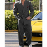 FOESCE 2025 Formal Suit for Men Wedding Luxury Fashion Suit Dress  2 Piece Modern Men's Suits Men Clothing Terno Masculino Completo