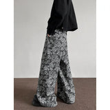 FOESCE 2025 Spring NEW men pants Pattern Baggy Casual Sweatpants Hip Hop gothic men women wide leg trousers streetwear Fashion trend