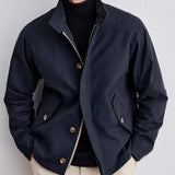 Spring New Product Business Gentleman Casual Stand Up Collar Jacket Top Light Mature Style Versatile Spring Autumn Coat Men's