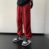 FOESCE Men Harem Pants Harem Pants Men Solid Elastic Waist Streetwear Joggers Loose Ankle Sport slacks Length Pockets Trousers bloomers