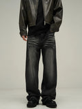 FOESCE 2025 American Jeans Male China-Chic Design Sense Small crowd high street ruffian handsome high-class pants lovers streetwear