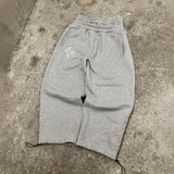 FOESCE Y2K Double Waist Jogger Pants Men Poker Embroidery Pattern Sagging Pants Street Hip Hop Gym Sportwear Unisex Baggy Sweatpants
