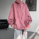 FOESCE Autumn Stand Collar Hoodies Sweatshirts Men Woman Fashion Pink Black Khaki Hip Hop Hoody Male Brand Casual Loose Tops