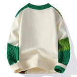 FOESCE Korean Harajuku Mens Sweaters Thick Warm Male Christmas Jumpers 2025 Fashion new fall Winter High End Luxury Wool Sweater man