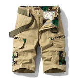 FOESCE New Summer Men Cargo Camouflage Shorts Mens Cotton Beach Multi Pocket Shorts Man Spring Casual Joggers Shorts Male Dropshipping