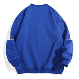 FOESCE Fashion O-Neck Spliced Casual Sweatshirts Men Clothing 2025 Spring Summer New Loose Korean Tops All-match Sweatshirts