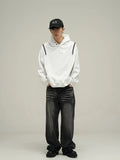 FOESCE 2025 American Jeans Male China-Chic Design Sense Small crowd high street ruffian handsome high-class pants lovers streetwear