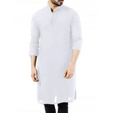 FOESCE Muslim Robe Pakistan Muslim Islamic Clothing  Muslim Sets Muslim Men Clothing 2025 Arabic Style Fashion Simple Long Men's Shirt