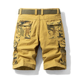 FOESCE New Summer Men Cargo Camouflage Shorts Mens Cotton Beach Multi Pocket Shorts Man Spring Casual Joggers Shorts Male Dropshipping