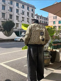 Cotton Letter Embroidery Thick Warm Padded Jacket For Male Casual Loose Single Breasted Clothing 2024 Winter Fashion Street Coat