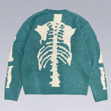 FOESCE 2025 Winter Sports Sweater Top y2k Retro Skull Plush Sweater Outdoor Winter Warmth Trendy Hip Hop Bone Sweater Hoodie Top