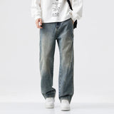 FOESCE N Jeans Men 2025 New Fall and Winter Retro Fashion Brand Wash Loose Straight-leg Long Pants Men