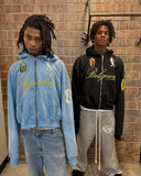 FOESCE High Street Trendy Brand Clothing Jacket American Retro Digital Print Oversized Sweatshirt Men Hip Hop Punk Casual Zipper Hoodie