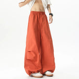 FOESCE Unisex Pants Wide Leg Athletic Lounge Pants Spring Summer Lightweight Stretch Waist Casual Sportswear Joggers Loose Thin Comfort