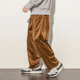 FOESCE Casual Pants Men's Joggers Men Trousers Jogger Man Sweatpants Male Clothing Oversize Sports Streetwear Baggy Wide Summer pants