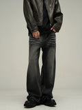FOESCE 2025 American Jeans Male China-Chic Design Sense Small crowd high street ruffian handsome high-class pants lovers streetwear
