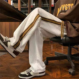 FOESCE Male Sweat Pants Casual Athletic New Items In Baggy Wide Leg Fashion Trousers Track Training Summer Sport Y2k Sweatpants for Men