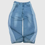 Foesce Y2K Baggy Jeans Harajuku vintage Striped Embroidered high quality Sweatpants men women Hip Hop Casual wide leg jeans streetwear