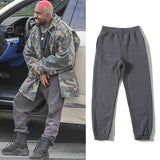 FOESCE Solid Color Kanye West Thick Fleece Sweatpants Men Women 1:1 Best Quality Vintage Season 6 Trousers Joggers Zipper Pocket Pants