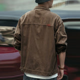 FOESCE Spring Thin Denim Jacket Men's Youth Trendy Workwear Korean Casual Jacket Loose and Versatile Top