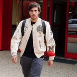 FOESCE Street Popular Hip Hop Heavy Industry Jacket And Coat Men Y2K New Harajuku Fashion Joker Baseball Uniform Couple Casual Jackets