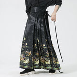 FOESCE Streetwear Men Skirt Pants Baggy Wide leg Pants Male Chinese Style Casual Jogging Pants Woman New Trousers Large Size Sweatpants