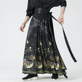 FOESCE Streetwear Men Skirt Pants Baggy Wide leg Pants Male Chinese Style Casual Jogging Pants Woman New Trousers Large Size Sweatpants