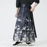 FOESCE Streetwear Men Skirt Pants Baggy Wide leg Pants Male Chinese Style Casual Jogging Pants Woman New Trousers Large Size Sweatpants