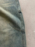 Streetwear Retro Baggy Jeans Men's Goth Hip-hop Personality Harajuku Trendy Washed Blue Straight Pant Y2K Wide Leg Pants Men