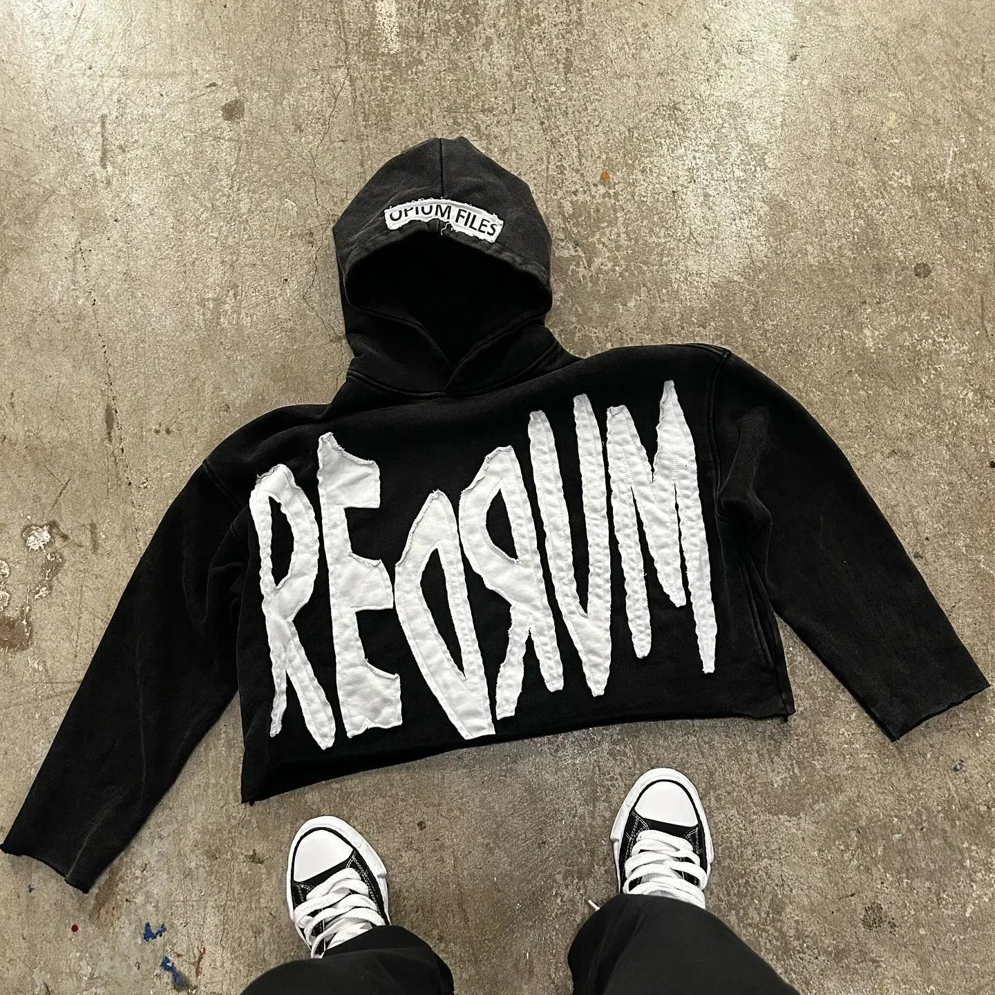 Foesce Streetwear Y2K Hoodie New Fashion American Vintage Letter Embroidered Hoodie Men Women Harajuku Gothic Oversized Sweater Tops