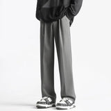 FOESCE Suit Pants Men Slim Fit Fashion Social Mens Dress Pants Korean Casual Straight Pants Mens Office Formal Trousers Large Size 5XL