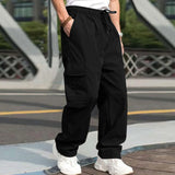 FOESCE Summer youth leisure sports cargo pants men Europe and the United States loose straight casual pants men