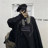 FOESCE T Shirt for Men Anime Long Sleeves t-shirts Men's clothing Autumn Y2k Gothic Oversized Graphic T Shirts Streetwear Harajuku Tops