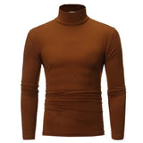 FOESCE Thermal Underwear Tops Men Winter Clothes Thermal Shirt Autumn Men's Winter Tights High Neck Thin Slim Fit Long Sleeve T-shirt