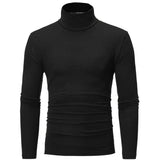FOESCE Thermal Underwear Tops Men Winter Clothes Thermal Shirt Autumn Men's Winter Tights High Neck Thin Slim Fit Long Sleeve T-shirt
