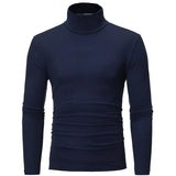 FOESCE Thermal Underwear Tops Men Winter Clothes Thermal Shirt Autumn Men's Winter Tights High Neck Thin Slim Fit Long Sleeve T-shirt