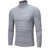 FOESCE Thermal Underwear Tops Men Winter Clothes Thermal Shirt Autumn Men's Winter Tights High Neck Thin Slim Fit Long Sleeve T-shirt